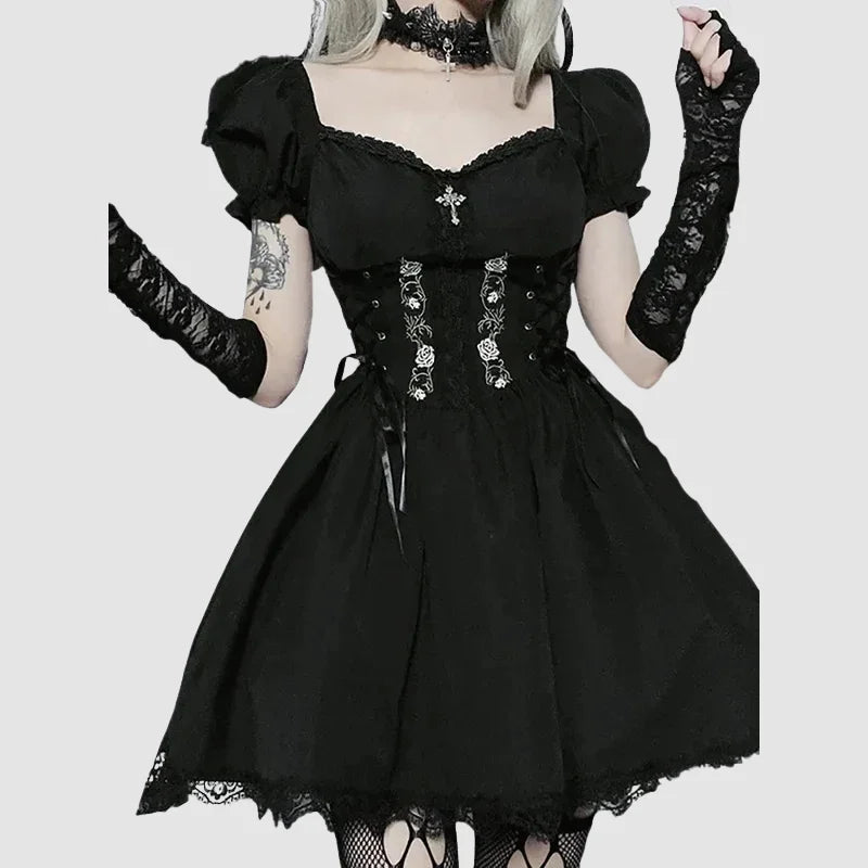 Sukienka gotycka Lolita dark