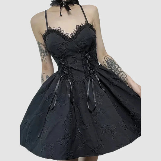 Gotycka sukienka Jacquard