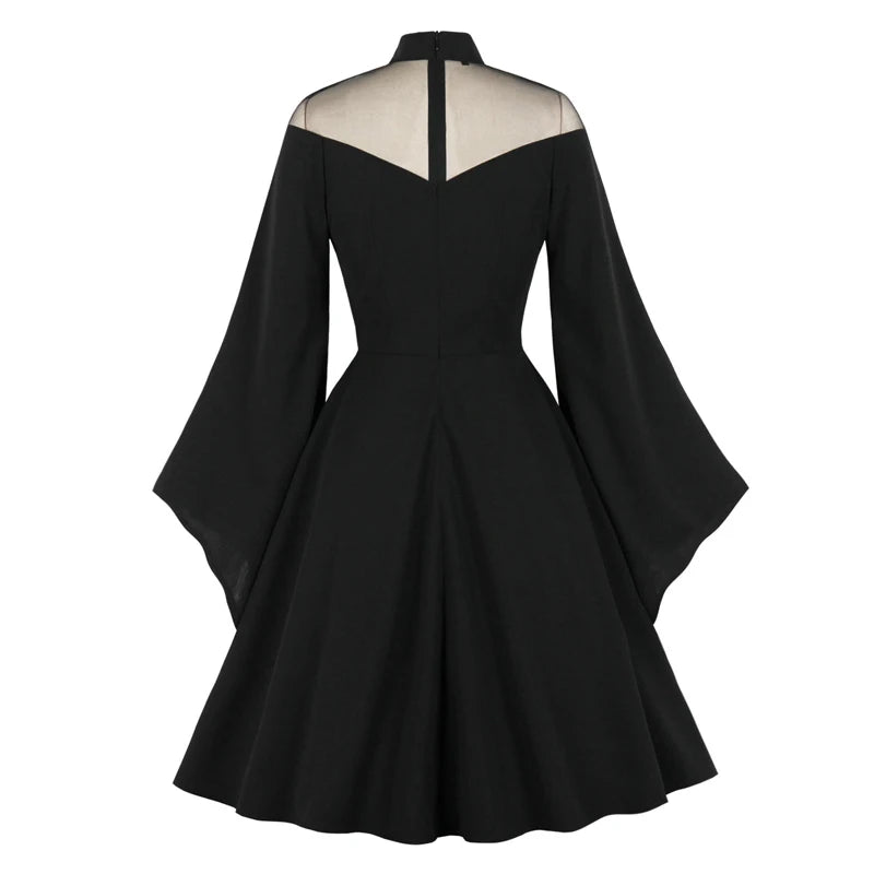 Gothic evening dress black
