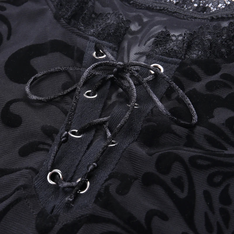 Gothic lace bodysuit