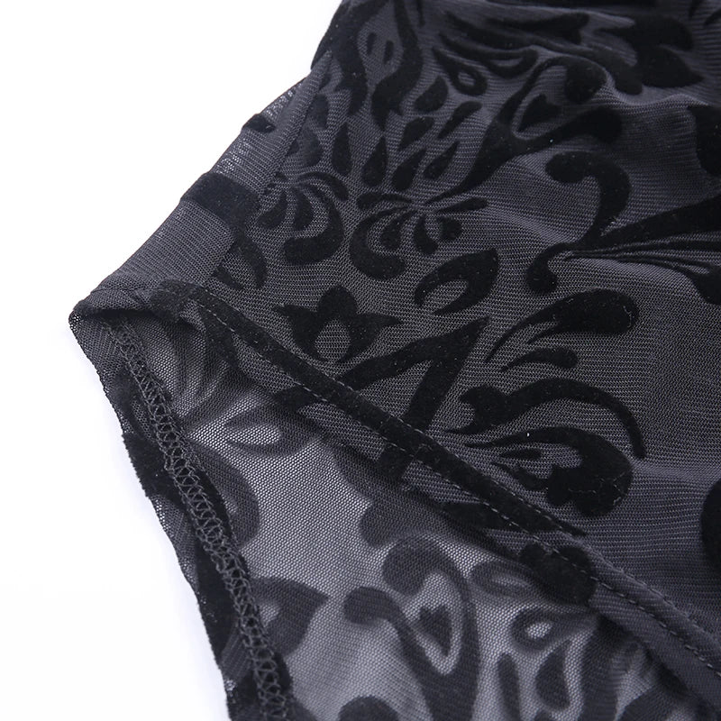 Gothic lace bodysuit