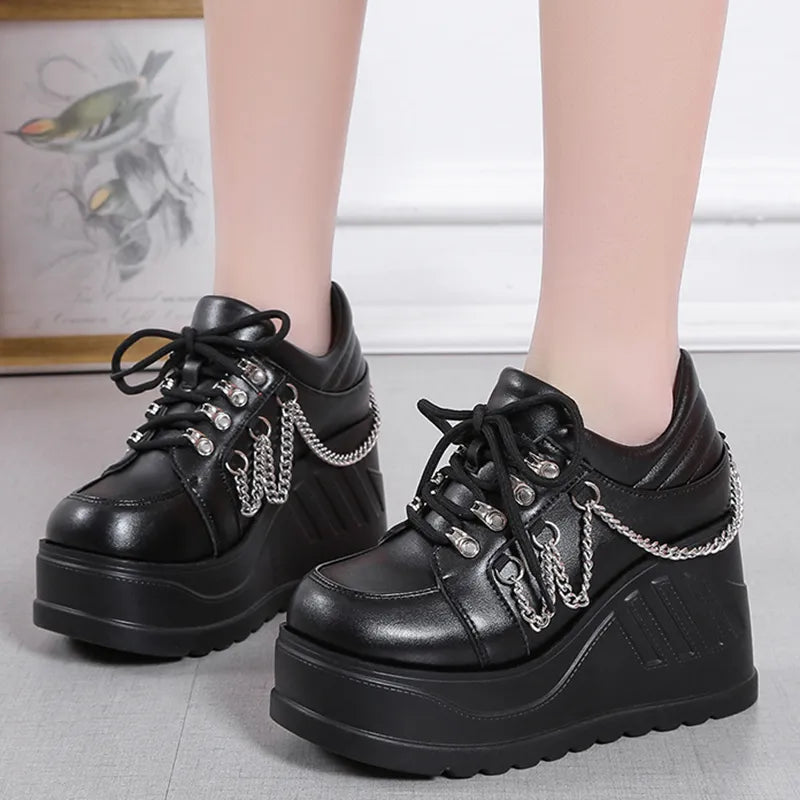 Czarne buty gotyckie Lolita