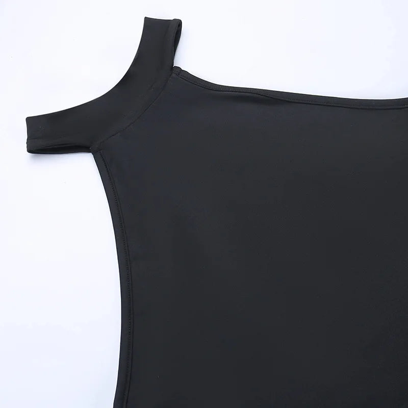 Dark Gothic Dress with Cutout
