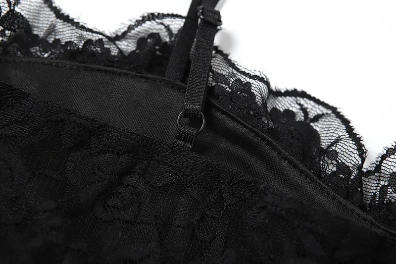 Dark Lace Gothic Dress