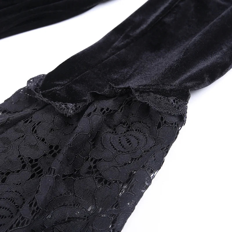 BLACK VICTORIAN GOTHIC DRESS