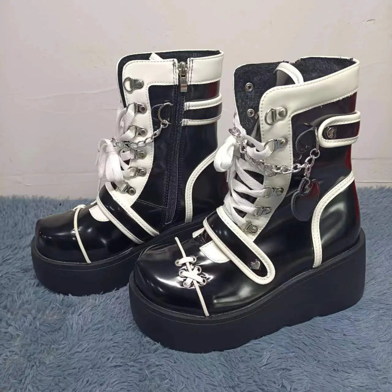 Kawaii Platform Gothic Shoes - Black