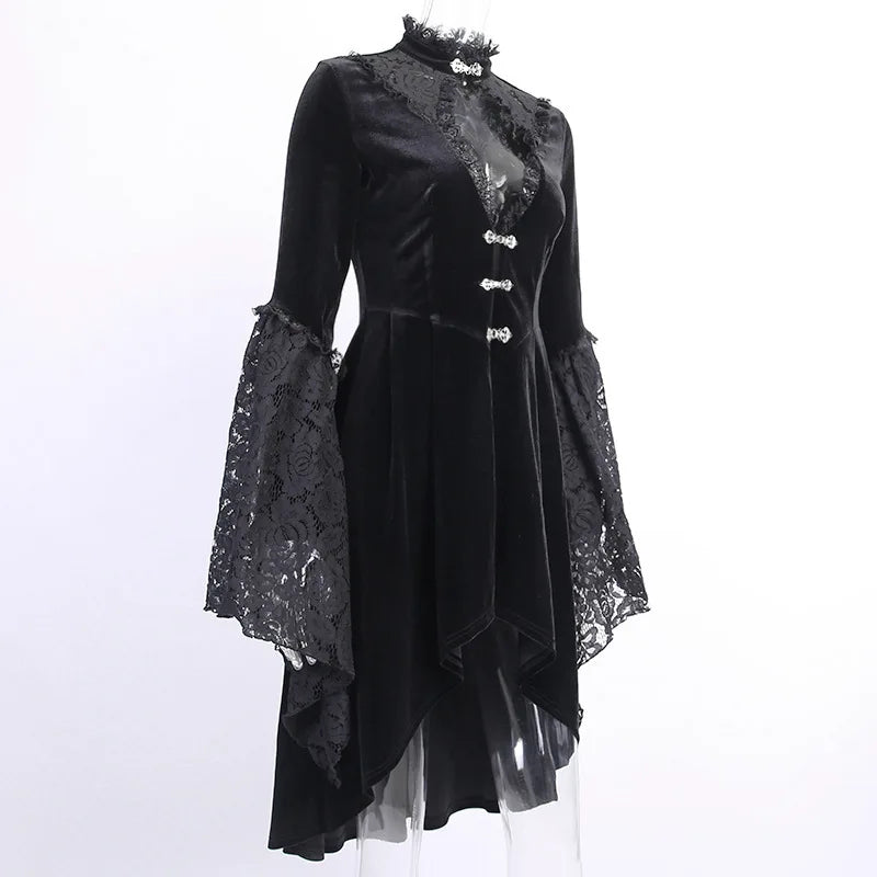 BLACK VICTORIAN GOTHIC DRESS