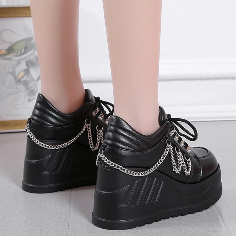 Czarne buty gotyckie Lolita