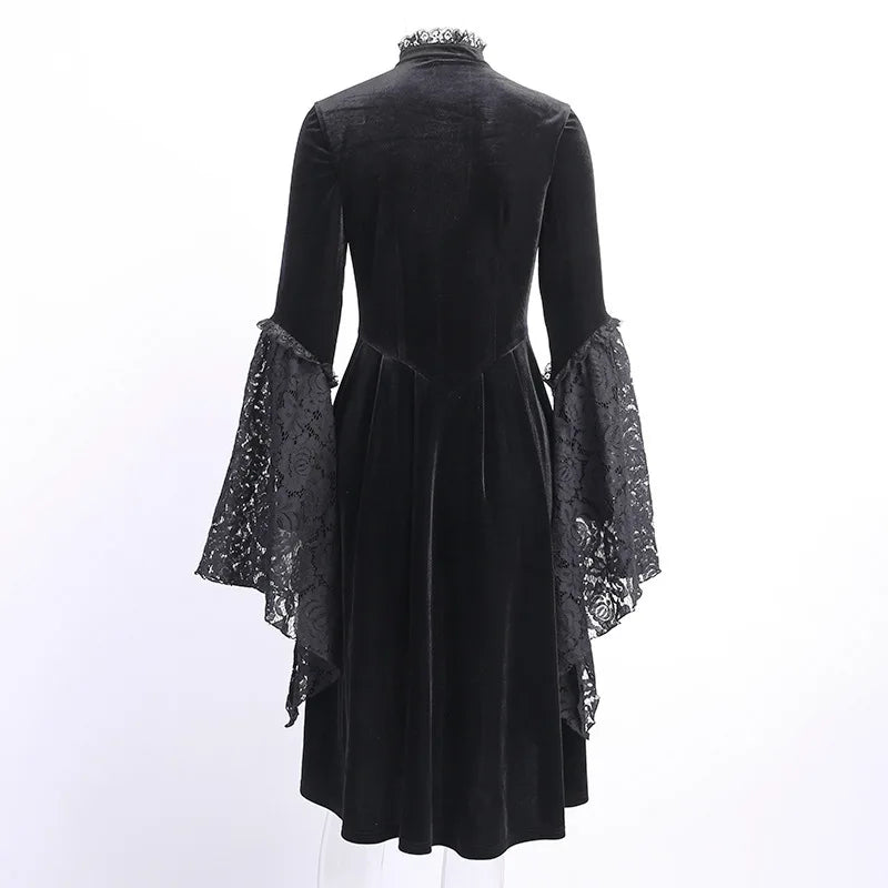 BLACK VICTORIAN GOTHIC DRESS