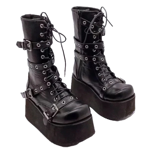 Autumn gothic platform shoes