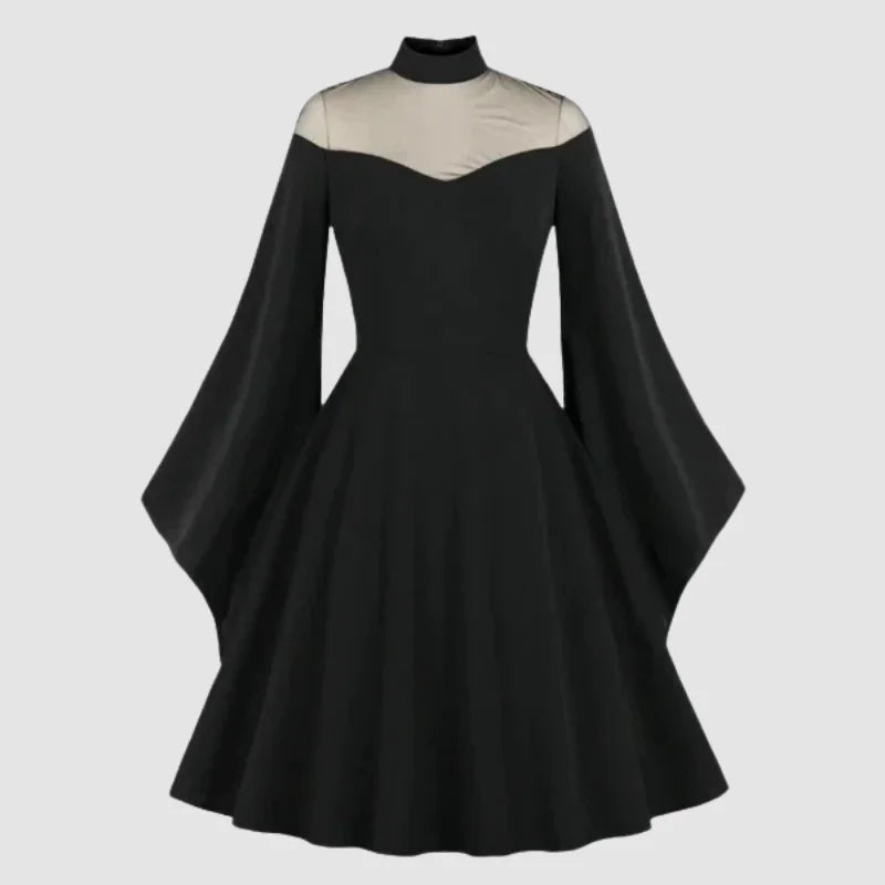 Gothic evening dress black