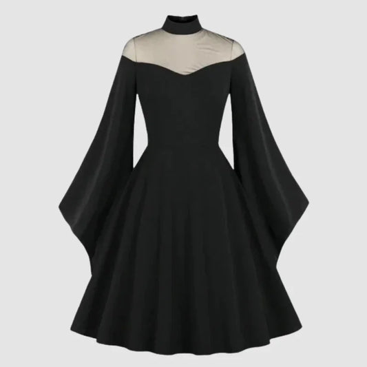 elegante vestido de noche negro