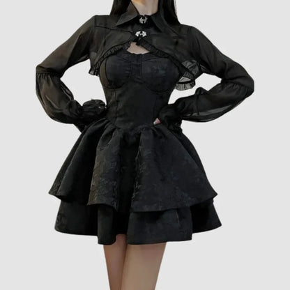 Black Gothic Lolita Dress