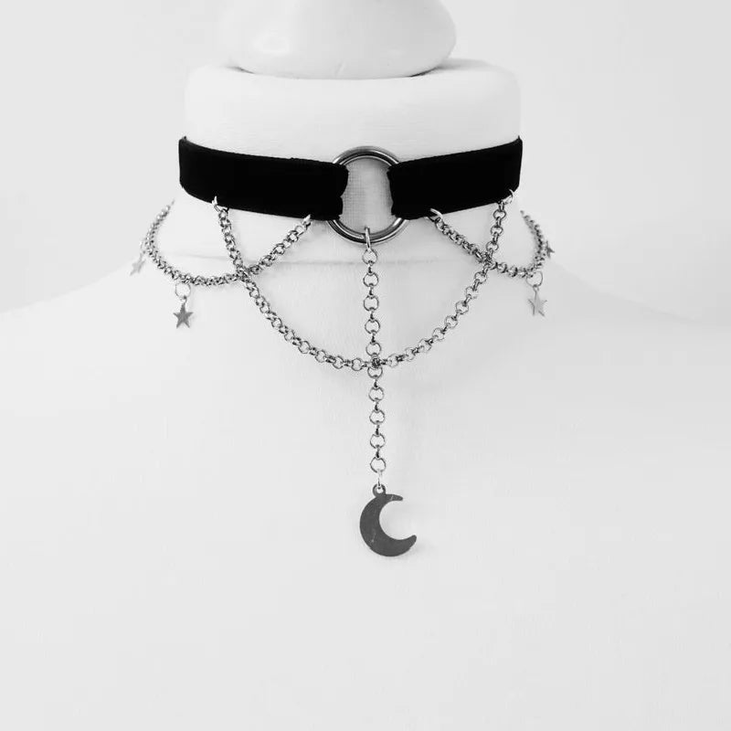 Choker with a moon motif (Variants)