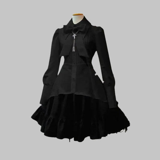 Vestido lolita elegante - negro