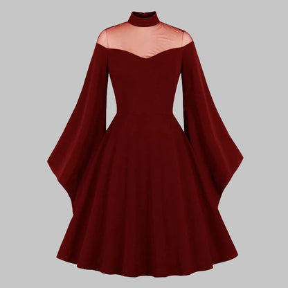 Elegant red evening dress