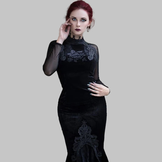 Velvet Gothic dress