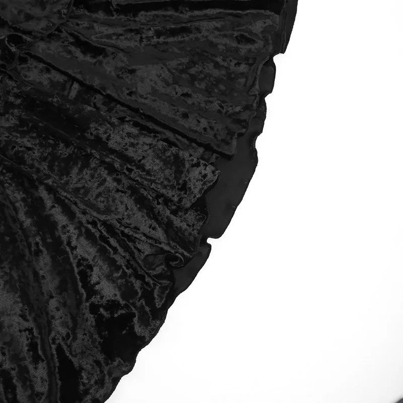 Gotycka koronkowa spódnica - czarna