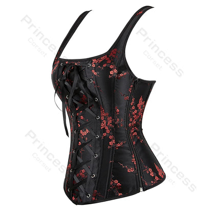 Women's corset with a motif of the land of the rising sun