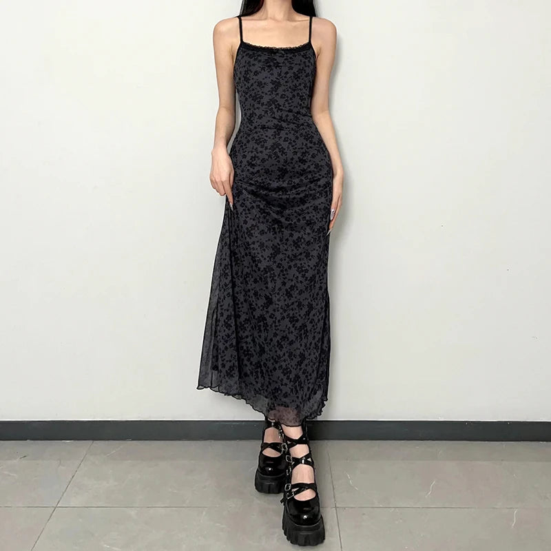 vestido negro de verano