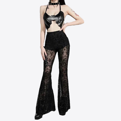 Black Gothic Vintage Trousers