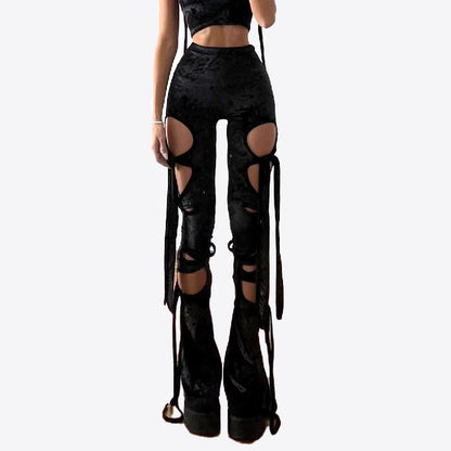 Black bandage pants