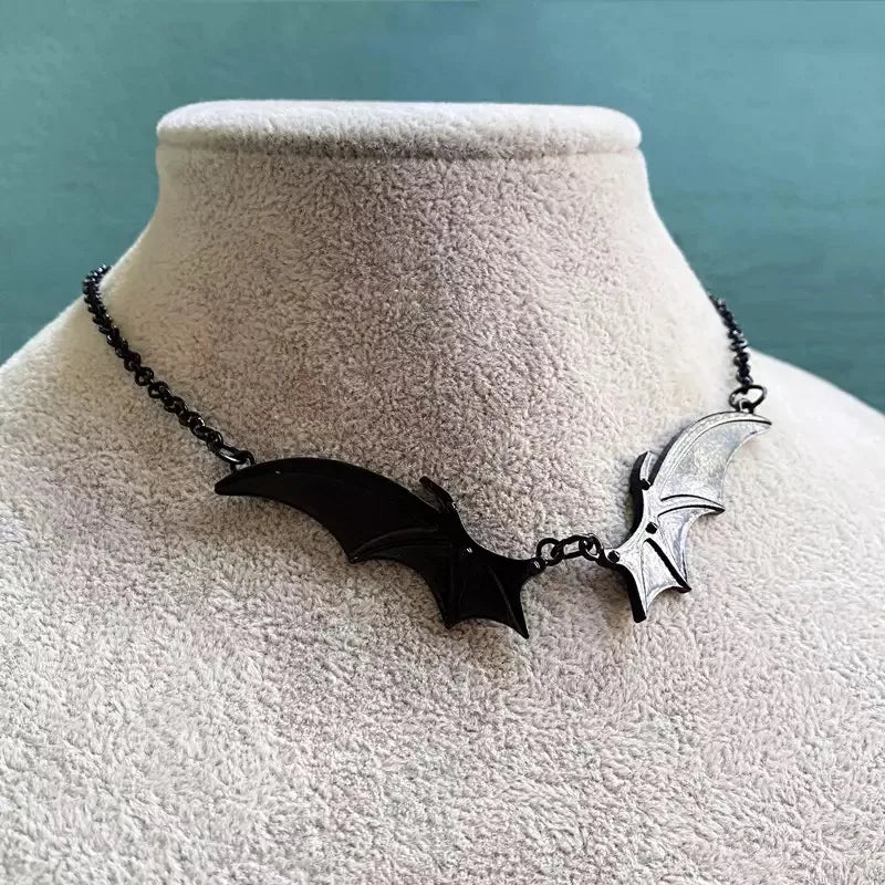 Choker with a bat motif