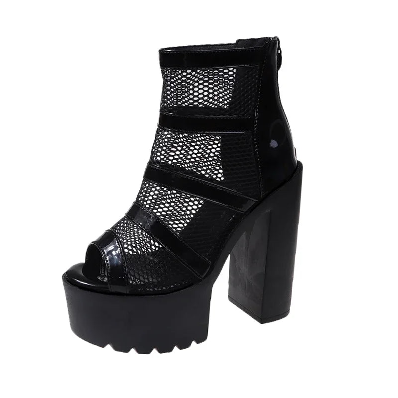 Mesh Gothic Shoes