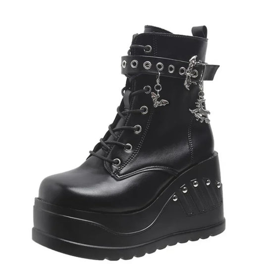 Botas altas abyssal negras