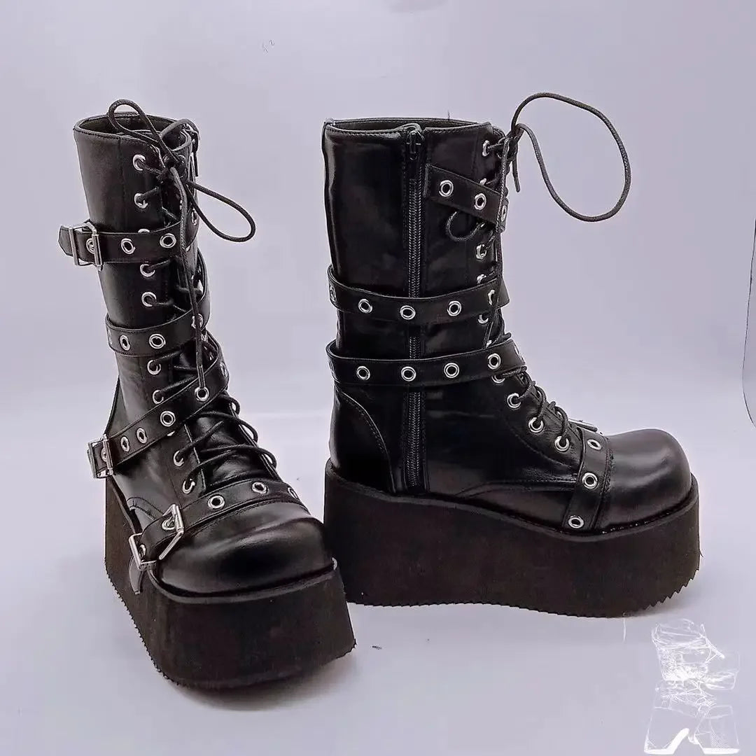 Autumn gothic platform shoes