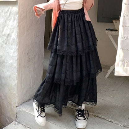 Long gothic skirt - Black