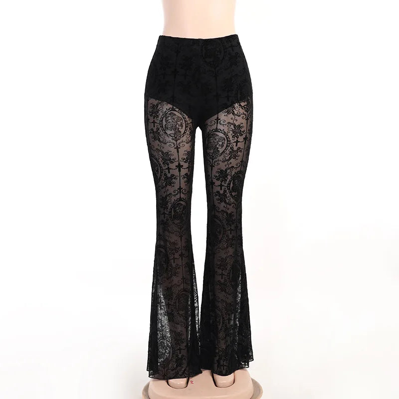 Black Gothic Vintage Trousers