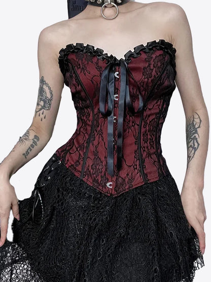 Gothic laced corset