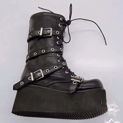 Autumn gothic platform shoes