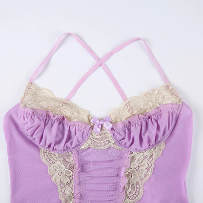 Lavender gothic top from the rockmore collection