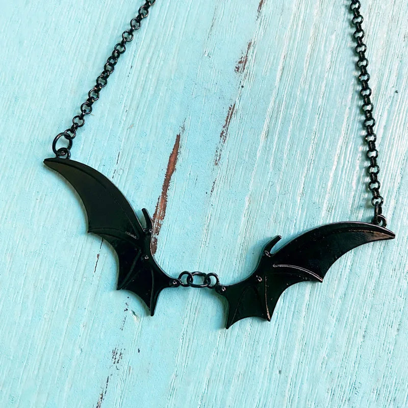 Choker with a bat motif