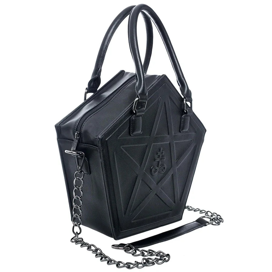 Gothic bag with a pentagram