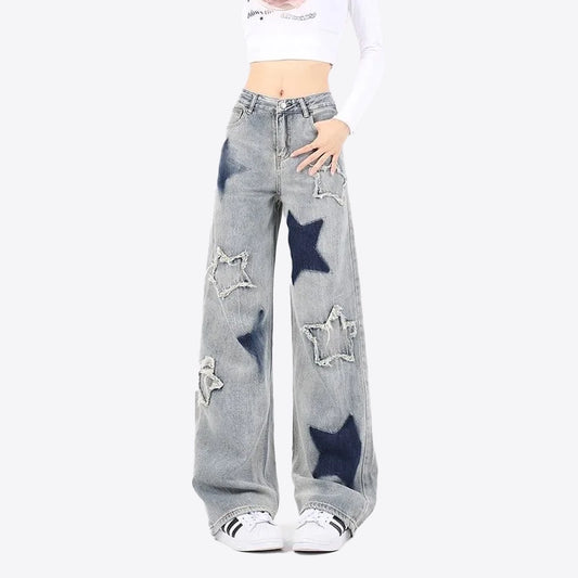 Baggy cargo jeans - jasnoszare