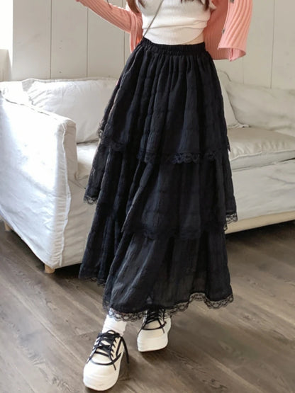 Long gothic skirt - Black