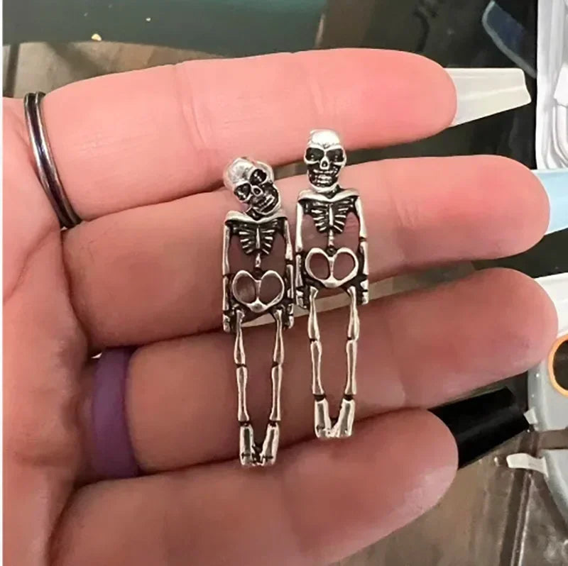 SKELETON GOTHIC EARRINGS