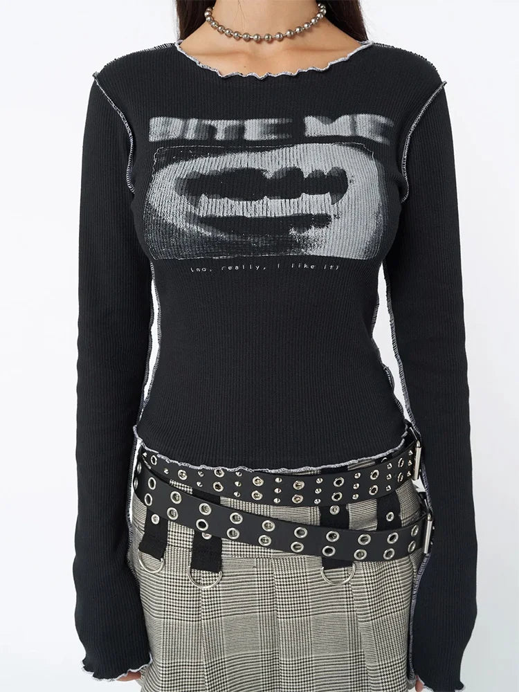 Camiseta negra grunge